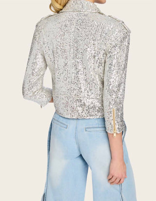 Generation Love - Crawford Sequin Moto Jacket
