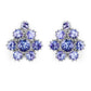 4.26 Carat Genuine Tanzanite .925 Sterling Silver Earrings