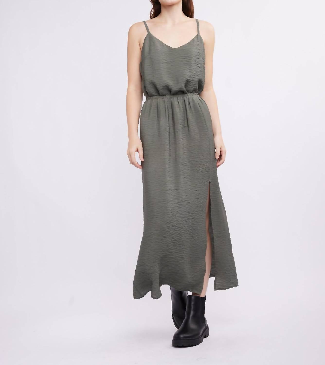 Self Contrast - Amaya Slit Midi Skirt