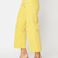 Judy Blue - Hight Waist Garment Dyed Braided Waistband Crop Wide Leg Jeans