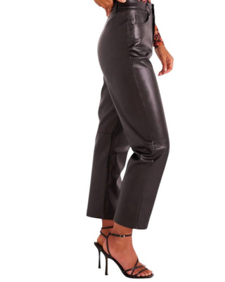 Minkpink - Calça Leena de Couro Sintético