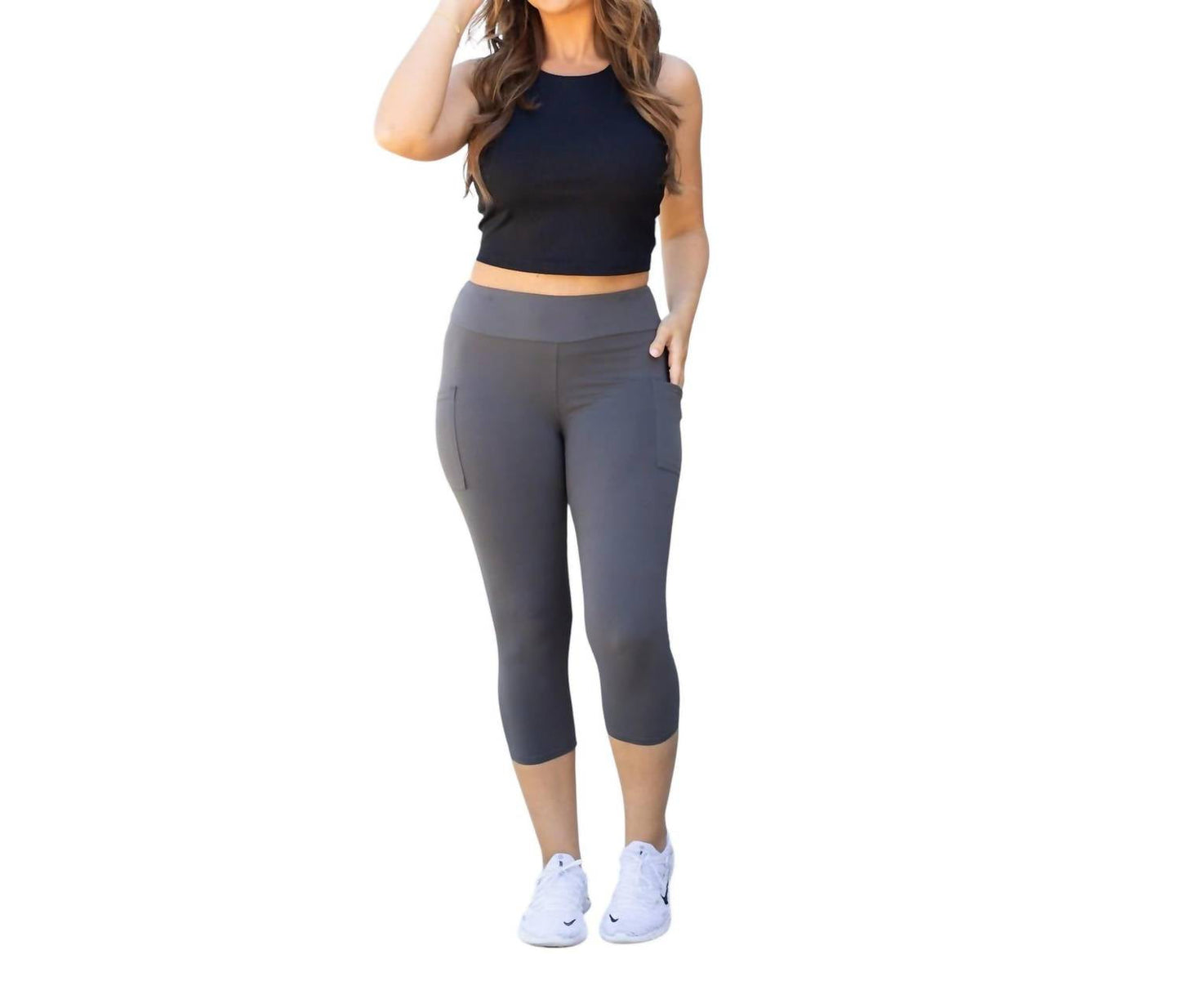 Julia Rose - Charcoal CAPRI with POCKETS