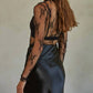 By Together - Knit Jacquard Lace Mock Neck Top