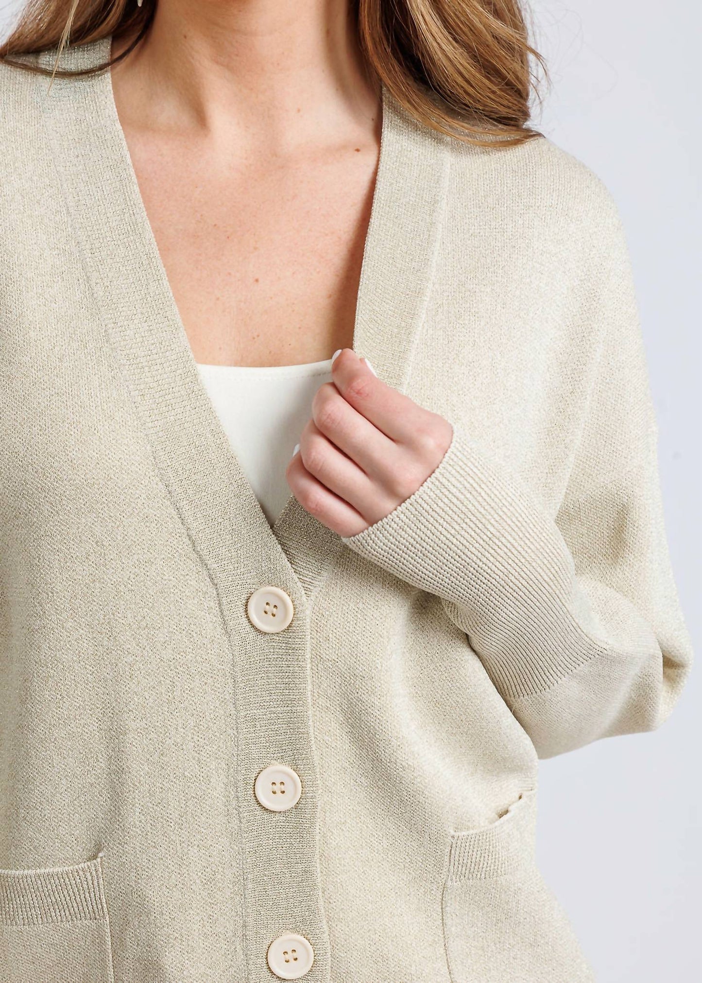 Lanhtropy - Aspen Lurex Cardigan