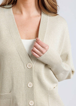 Lanhtropy - Cardigan Aspen Lurex