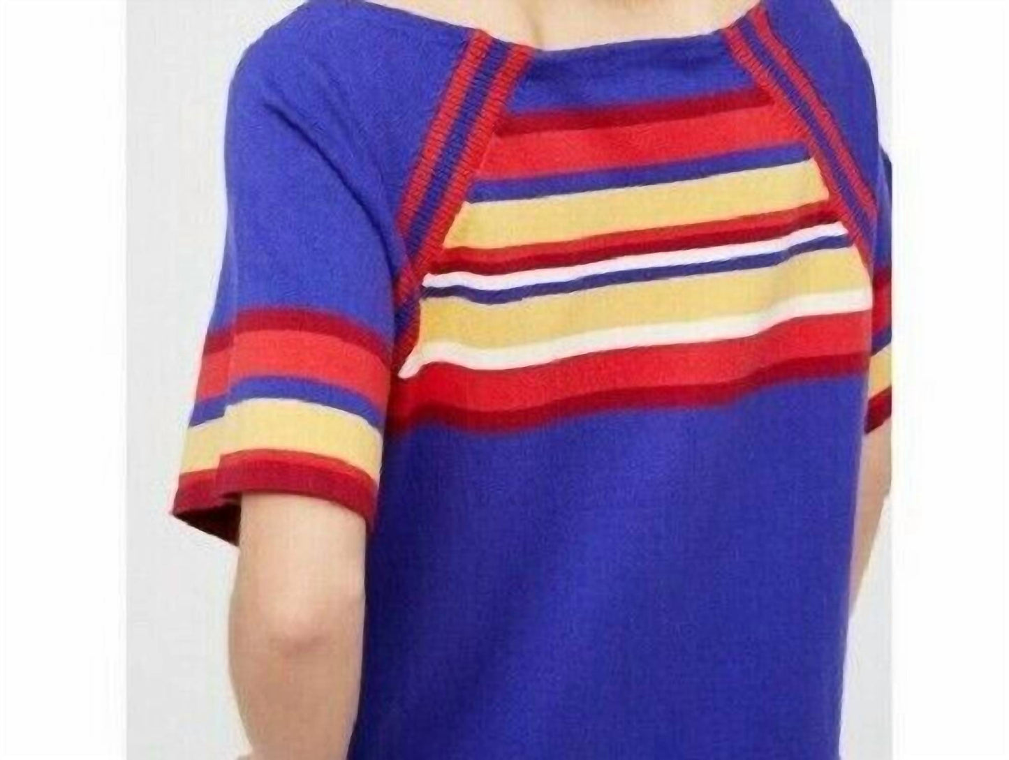 Free People - Knit Short Sleeve Striped Minidress