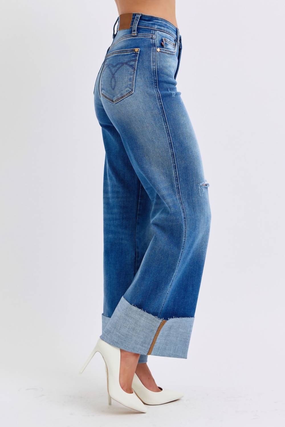 Judy Blue - High Waist Retro Wide Leg Jeans