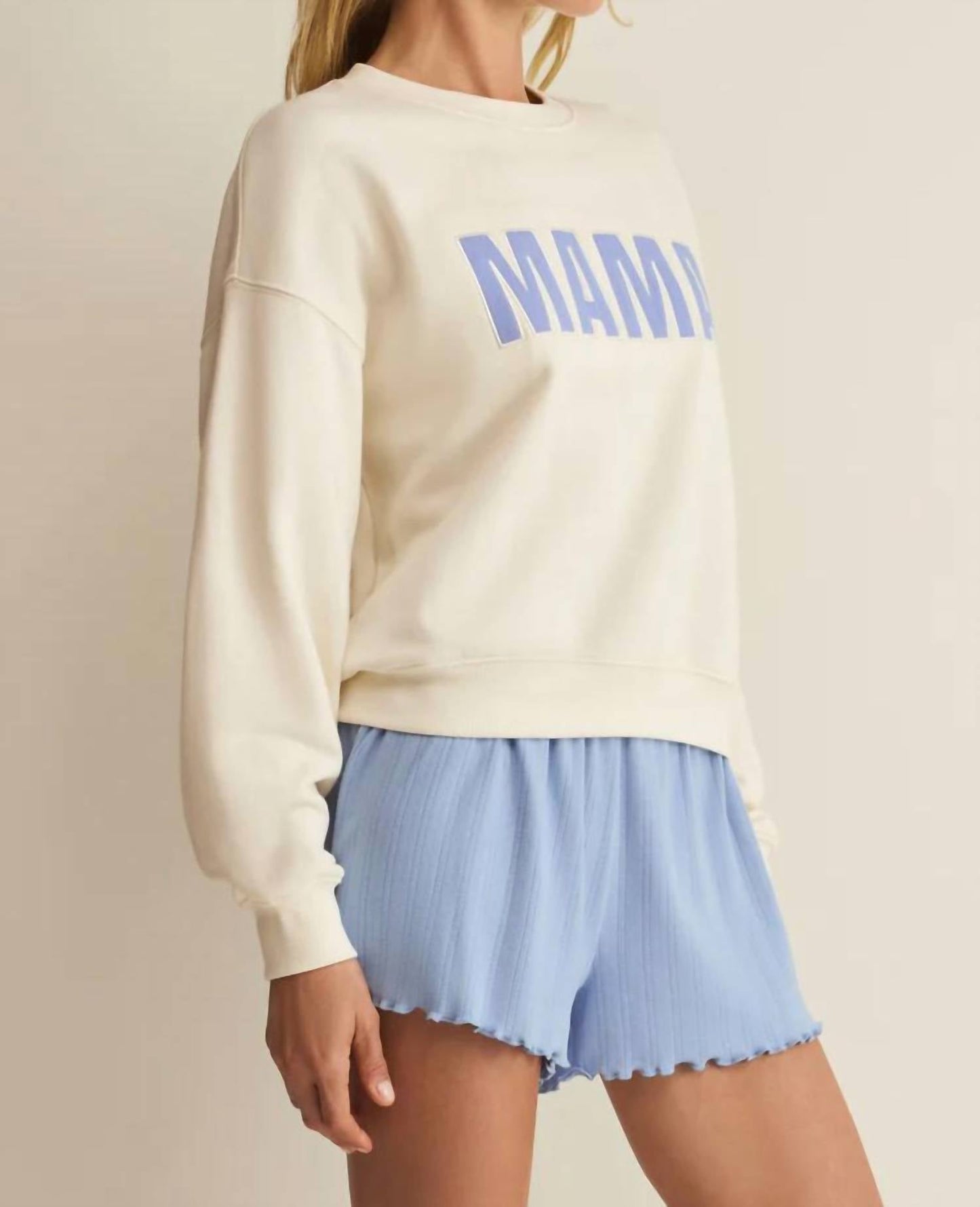 Z Supply - Mama Varsity Crewneck Pullover Sweatshirt