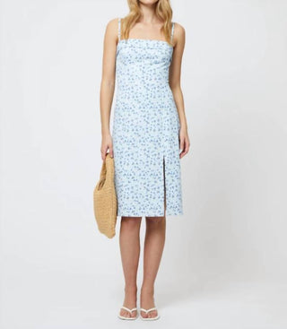 French Connection - Vestido midi Echo Crepe com alças