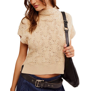 Free People - Suéter de gola falsa Vickie