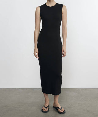 Enza Costa - TEXTURED RIB SLEEVELESS MAXI DRESS
