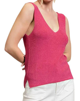 Ee:Some - Sweet Glitter Sweater Tank