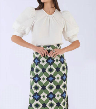 Beyond By Vera - Lily Puff Sleeve Top