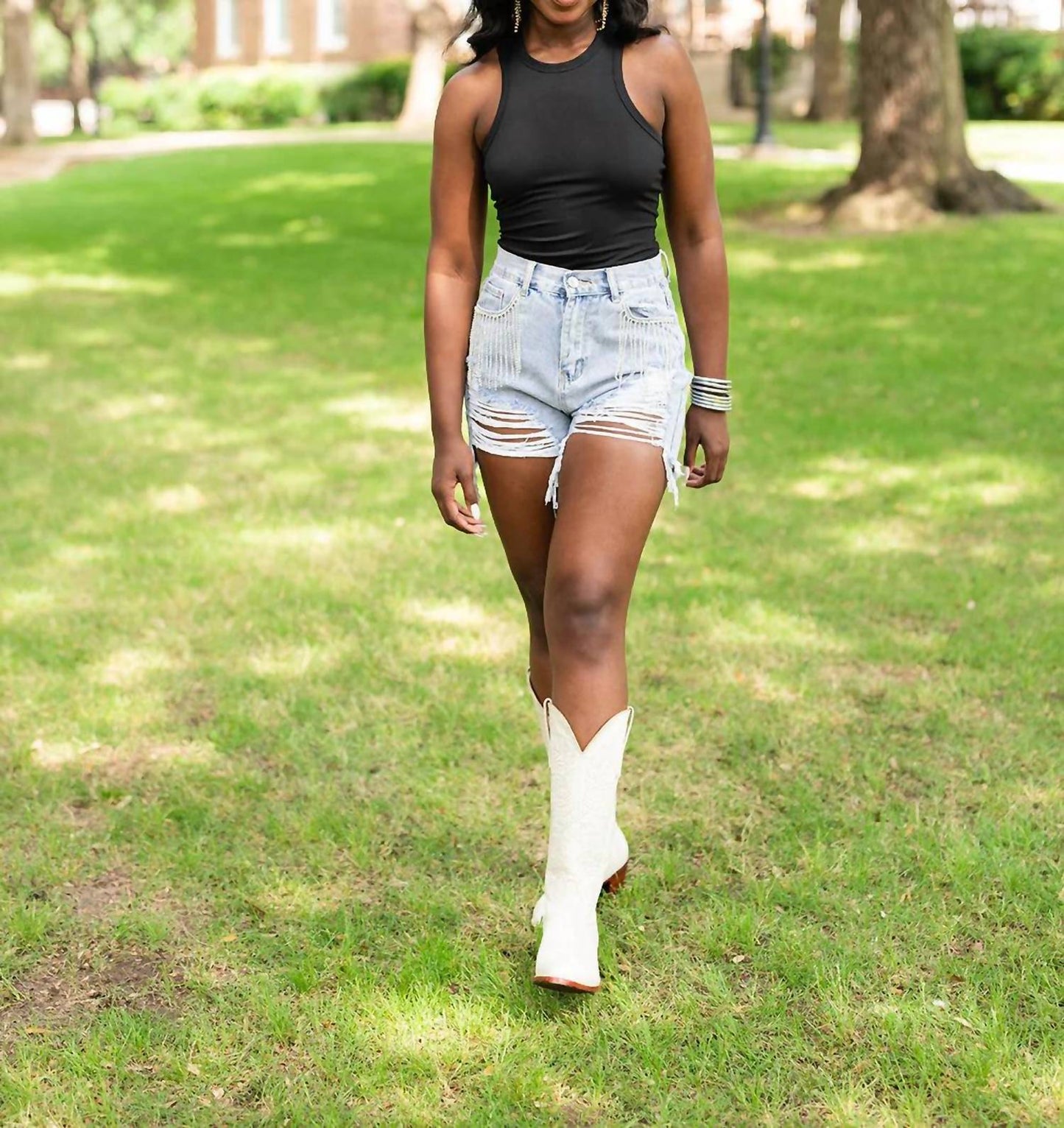 Buddylove - Jada Racerback Panther Bodysuit