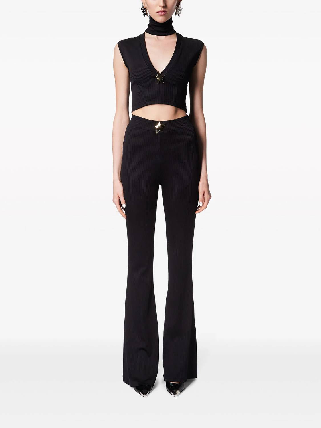 Area - Star Stud Flare Pants