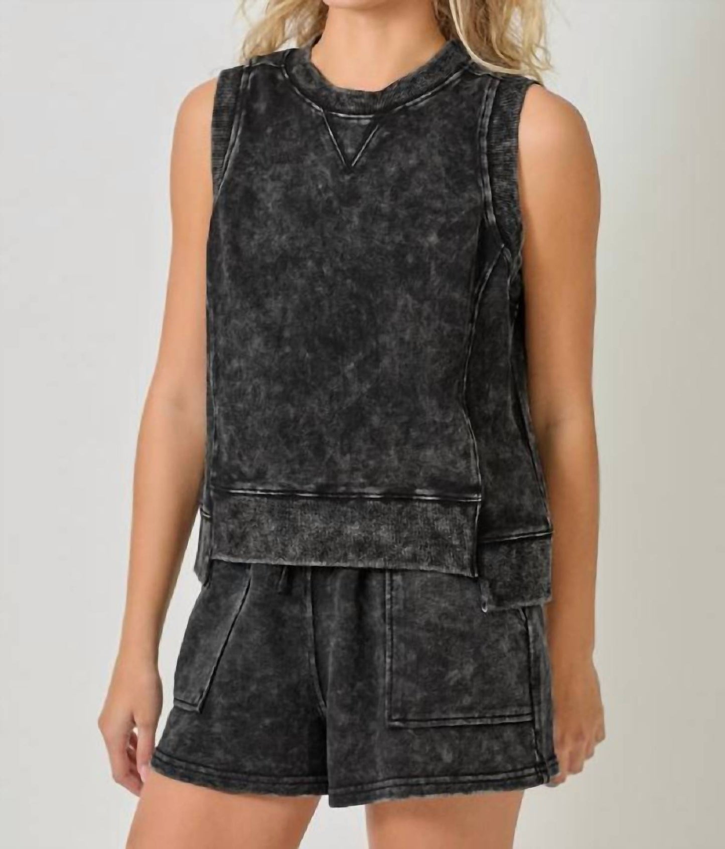 Mystree - Bowie Sleeveless Terry Top