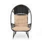Outdoor Wicker Standing Basket Chair With Cushion