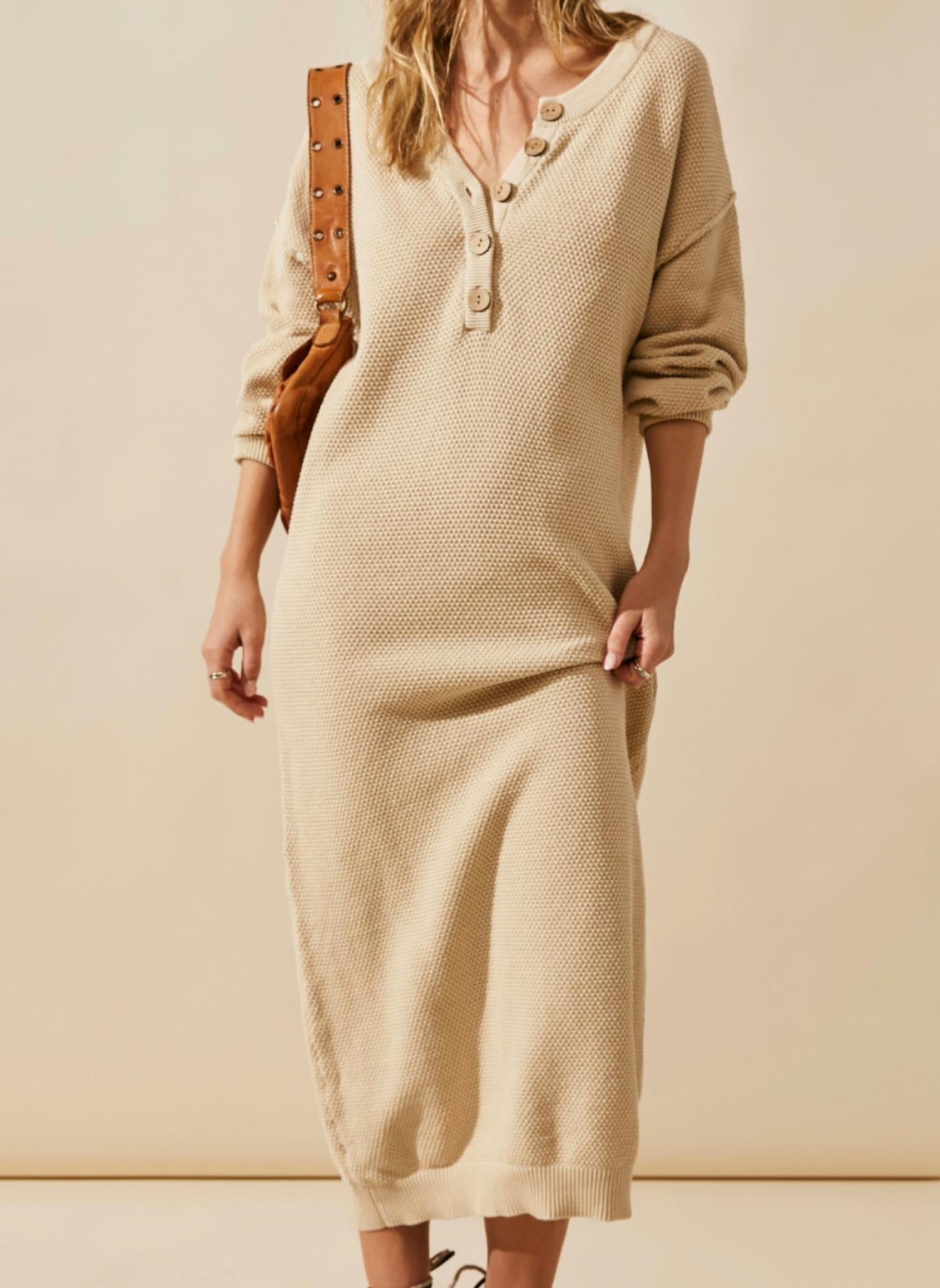 Free People - Sammy Knit Henley Dress