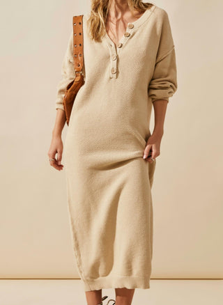 Free People - Vestido Henley Sammy Knit