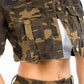 American Bazi - Short Sleeve Cropped Jacket