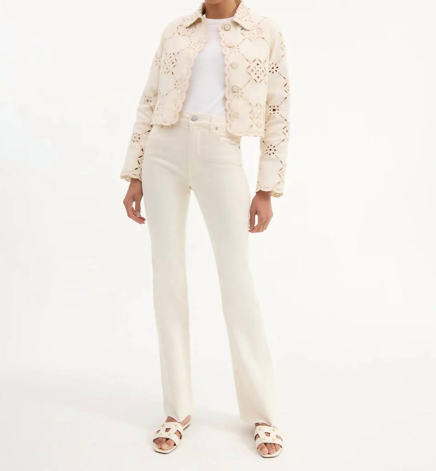 Veronica Beard - Cameron Raw Hem Bootcut Jean
