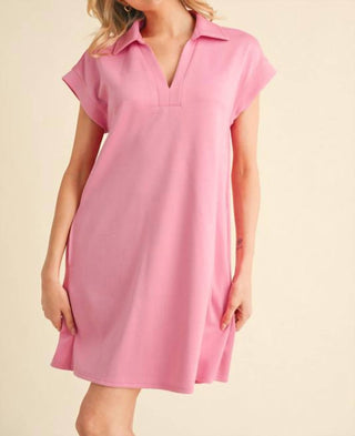 Jodifl - Celeste Collared Scuba Mini Dress