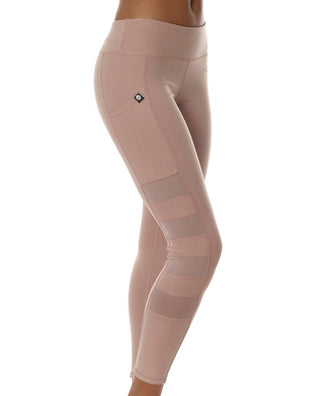 X By Gottex - Legging de cintura alta com laterais em malha e bolso