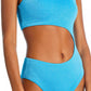 Aqua - Cutout One Shoulder One Piece Swimsuit