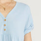 Entro - Waffle Knit Babydoll Top