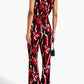 Boutique Moschino - Pussy-Bow Floral-Print Jersey Jumpsuit