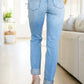 Judy Blue - Mid Rise Distressed Boyfriend Jeans