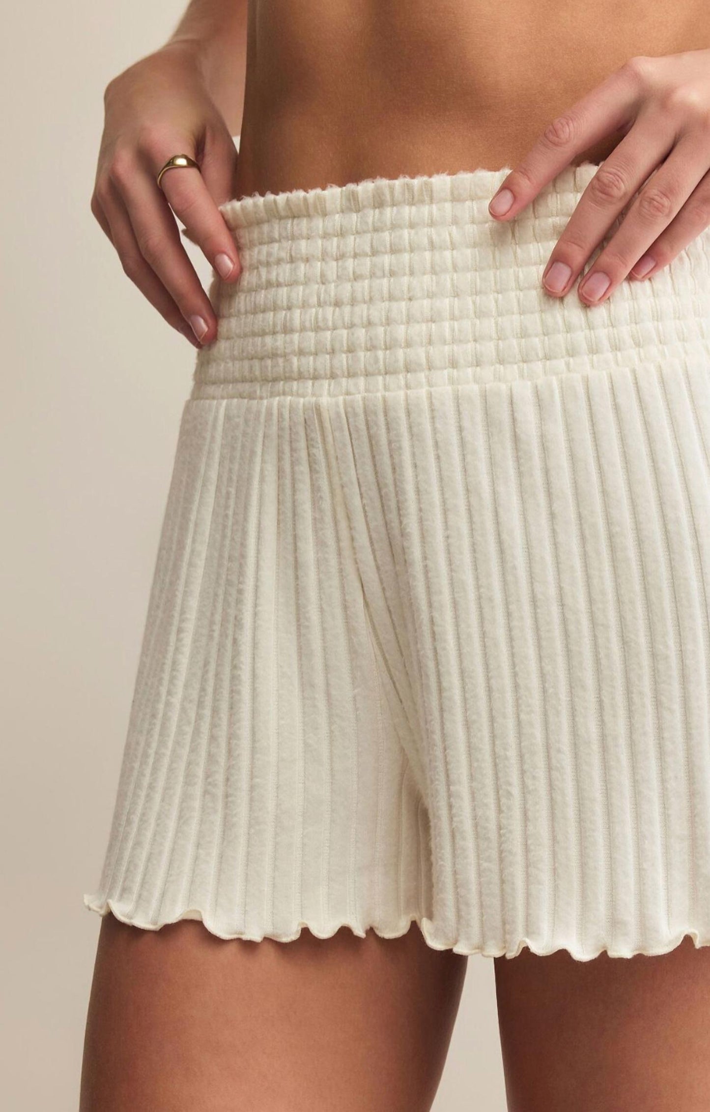 Z Supply - Dawn Smocked Rib Short