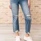 Judy Blue - Women's High Waist Distressed Crop Straight Leg Jeans