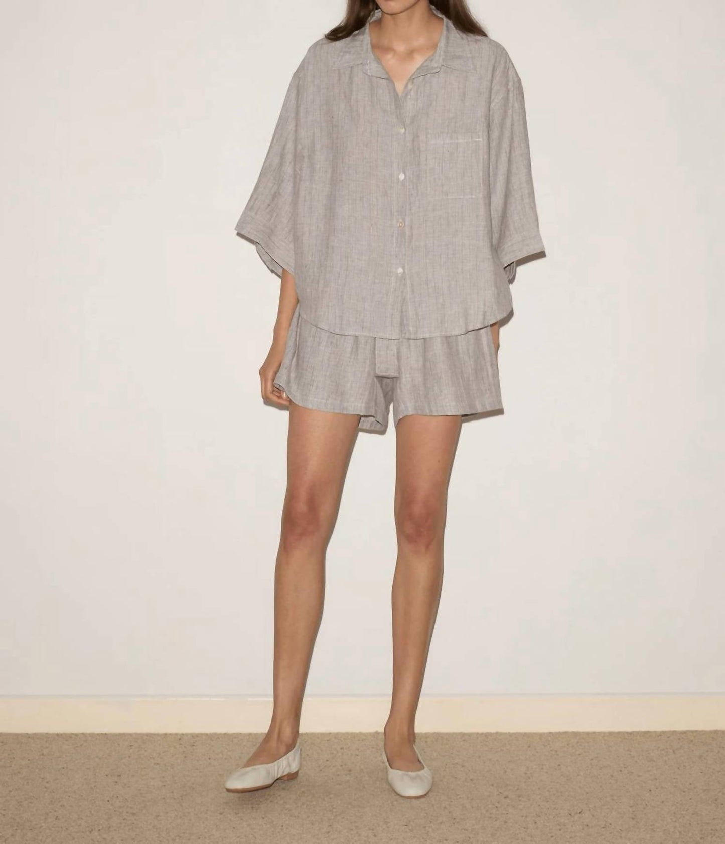 Deiji Studios - The 03 Oversized Box Shirt & Boxer Style Shorts Set