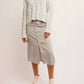 Free People - Washed Cable V-neck Sweater