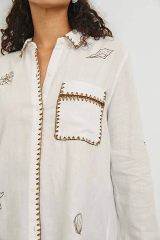 Rails - Saya Marine Embroidery Button-down