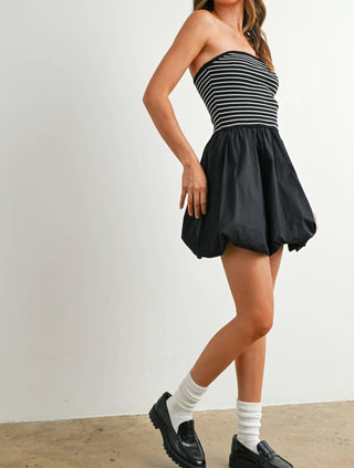 Buttermelon - Bubble Hem Mini Skirt Dress