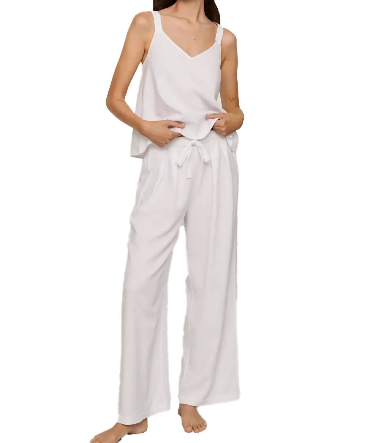 Eberjey - Juniors Linen Blend Relaxed Pants