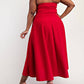 The Curve La - Plus Size Knit Tube Maxi Dress With Self Belt