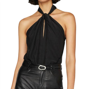 Moldura - Blusa sem mangas com encaixe de renda
