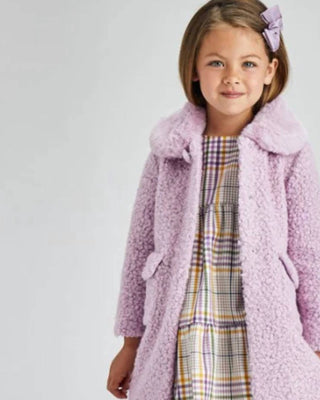Mayoral - Girls' Faux Fur Collar Coat