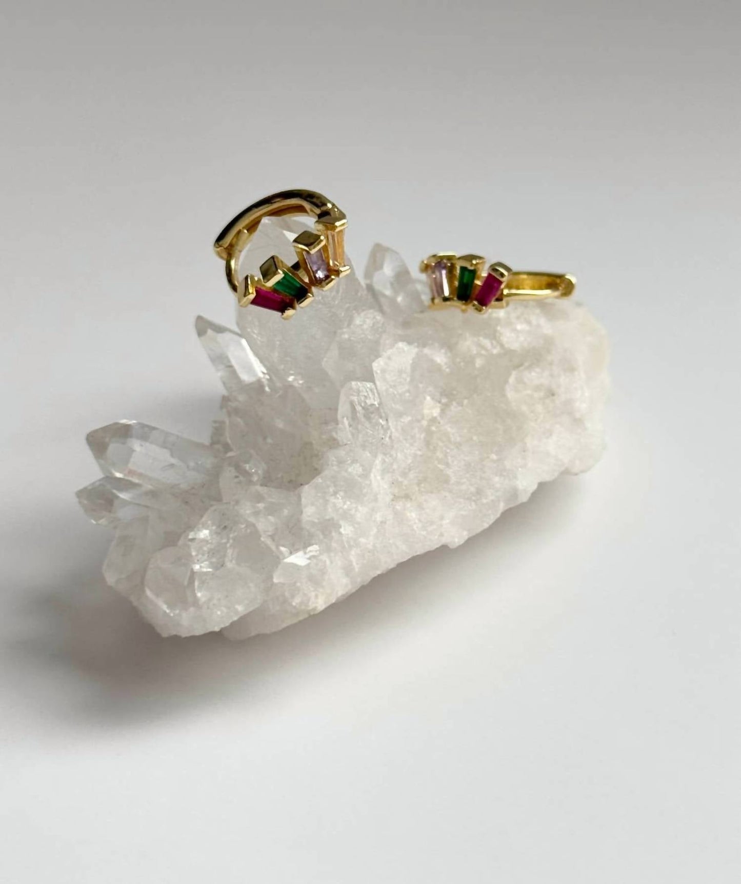 Tramps+Thieves - Women's Little Gem Huggie Earrings