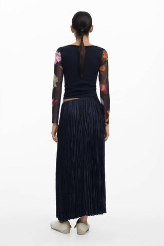 Desigual - SAIA COM TEXTURA ENRUGADA