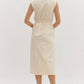 Entro - Sleeveless Zip Up Midi Dress