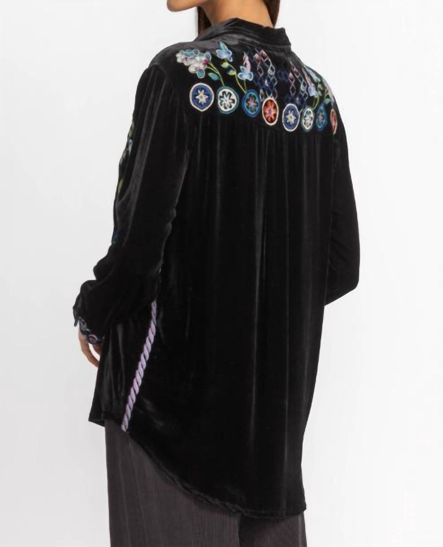Johnny Was - Pacifica Velvet Oversized Shirt