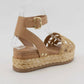 Ccocci - Women's Raffia Quarts Platform Sandals