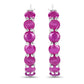 2.80 Carat Genuine Ruby .925 Sterling Silver Earrings