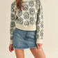 &Merci - Floral Pattern Knit Sweater