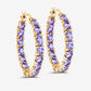 5.10 Carat Genuine Tanzanite .925 Sterling Silver Earrings