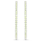 3.50 Carat Genuine Peridot .925 Sterling Silver Earrings